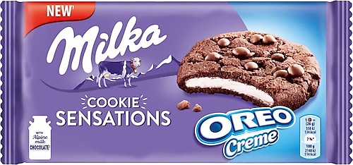 Milka Cookie Sensations Oreo Creme Bisküvi Parçalı Çikolata 156 gr