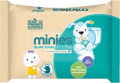 Minies 60 Yaprak Islak Tuvalet Kağıdı
