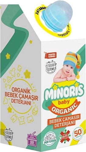 Minoris Baby Organik Antialerjik Bebek Çamaşır Deterjanı 1000 ml