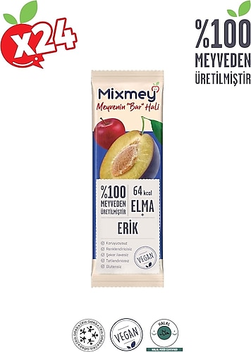 Mixmey 20 gr 24'lü Paket Erik Meyve Barı