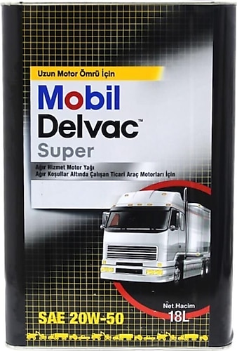 Mobil Delvac Süper 20W-50 18 lt Ağır Dizel Motor Yağı