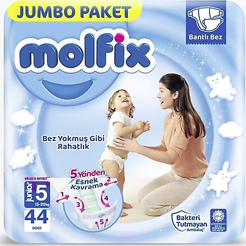 Molfix 5+ Numara Junior Plus 44'lü Bebek Bezi