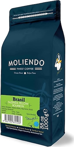 Moliendo Brasil Fazenda Yellow Bourbon Çekirdek Kahve 1 kg
