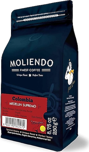 Moliendo Colombia Medellin Supremo Çekirdek Kahve 250 gr