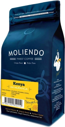 Moliendo Kenya AA Muranga 1000 gr Çekirdek Kahve
