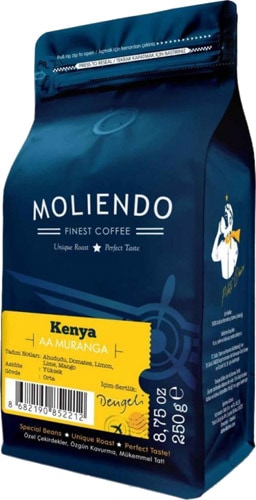 Moliendo Kenya AA Muranga 250 gr Çekirdek Kahve