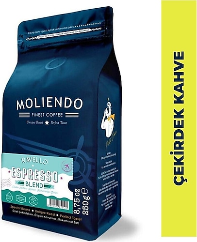 Moliendo Ravello Espresso Blend Çekirdek Kahve 250 gr