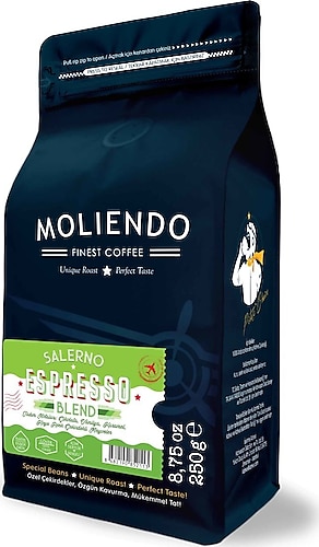 Moliendo Salerno Espresso Blend Çekirdek Kahve 250 gr