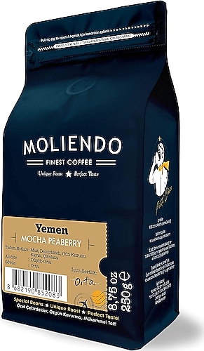 Moliendo Yemen Mocha Çekirdek Kahve 250 gr