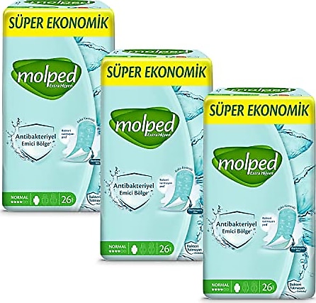 Molped Extra Hijyen Hijyenik Ped Normal Süper Avantaj Paketi 72 Adet