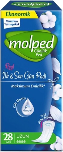 Molped İlk & Son Gün Uzun 28'li Günlük Ped