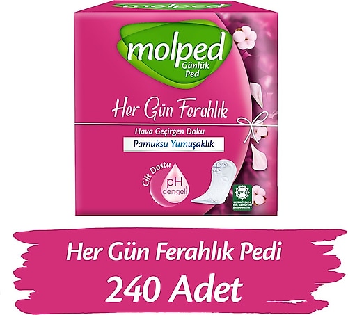 Molped İnce Günlük Ped Parfümsüz (240 ADET)