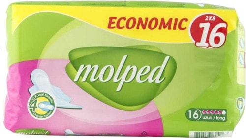 Molped Kanatlı Uzun Ekonomik 16'lı Hijyenik Ped