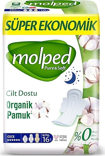 Molped Pure & Soft Gece 16'lı Hijyenik Ped