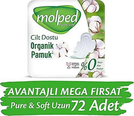 Molped Pure & Soft Uzun 36'lı 2 Adet Hijyenik Ped