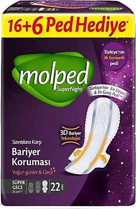 Molped Supernight Dev Süper Gece 22'li