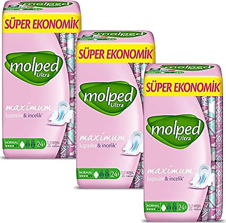 Molped Ultra Hijyenik Ped Normal Süper Avantaj Paketi 72 Adet