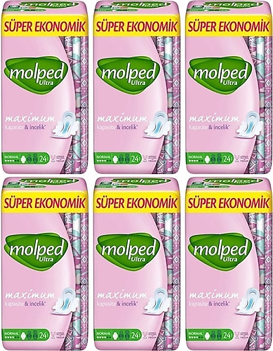 Molped Ultra Normal Hijyenik Ped 24'lü 6 Adet
