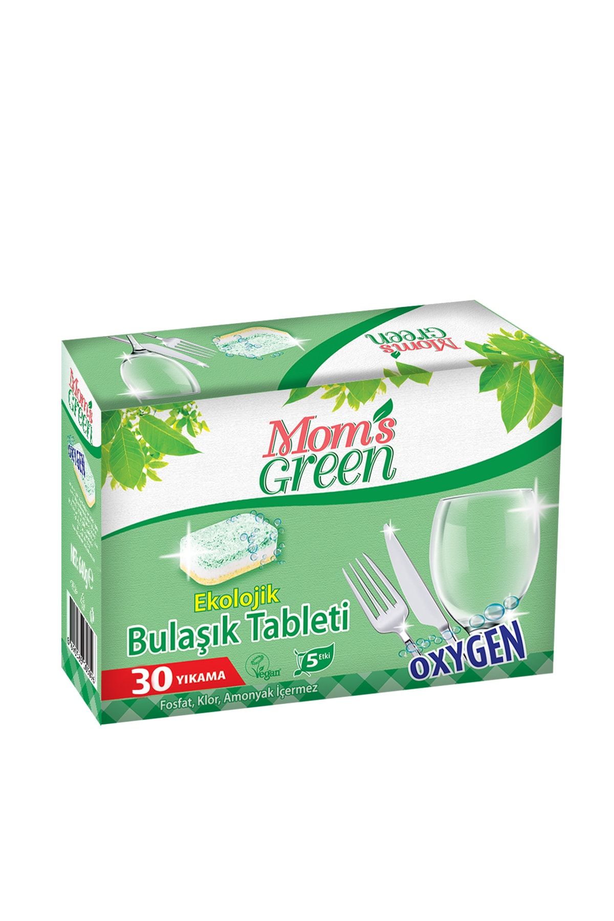 Mom's Green Ekolojik Oksijenli Bulaşık Makinesi Tableti 30'lu