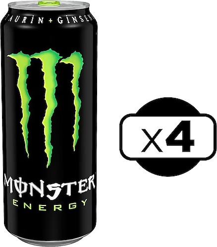Monster Orijinal Enerji İçeceği 500 ml 4'lü