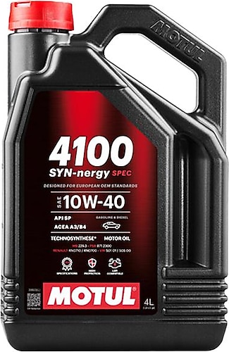 Motul 4100 SYN-nergy SPEC 10W-40 4 lt Motor Yağı
