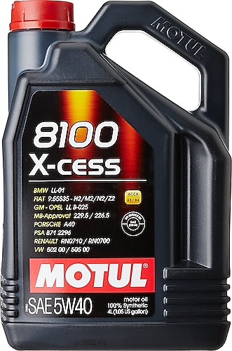 Motul 8100 X-Cess 5W-40 4 lt Motor Yağı