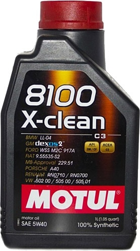 Motul 8100 X-Clean 5W-40 1 lt Motor Yağı