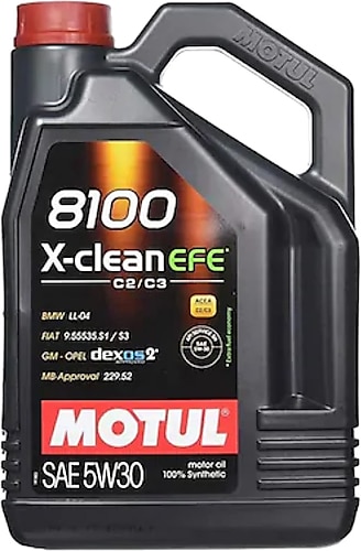 Motul 8100 X-Clean EFE 5W-30 4 lt Motor Yağı