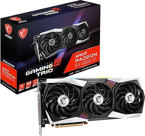 MSI Radeon RX 6800 XT GAMING Z TRIO 16G 256 Bit GDDR6 16 GB Ekran Kartı