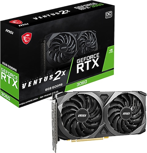 MSI RTX 3060 Ventus 2X 8G OC 128 Bit GDDR6 8 GB Ekran Kartı