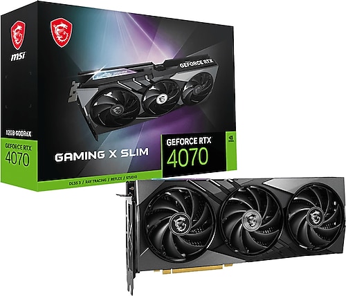 MSI RTX 4070 Gaming X Slim 12G 192 Bit GDDR6X 12 GB Ekran Kartı