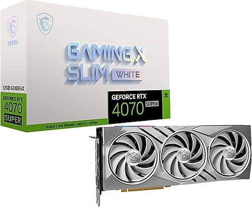 MSI RTX 4070 Super Gaming X Slim White 12G 192 Bit GDDR6X 12 GB Ekran Kartı