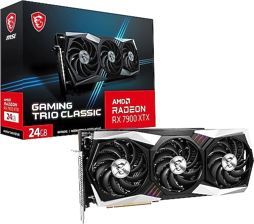 MSI RX 7900 XTX Gaming Trio Classic 24G 384 Bit GDDR6 24 GB Ekran Kartı