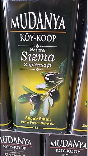 Mudanya Soğuk Sıkım Natürel Sızma Zeytinyağı 5 lt