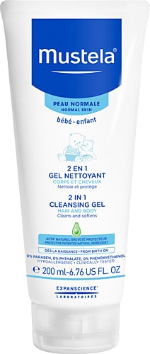 Mustela Cleansing 2'si 1 Arada Bebek Saç ve Vücut Şampuanı 200 ml