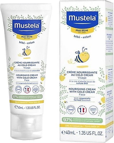 Mustela Cold Cream İçeren Besleyici Yüz Kremi 40 ml