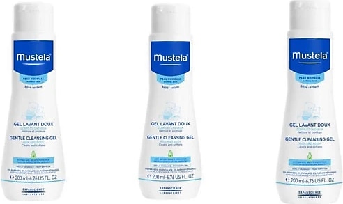 Mustela Gentle Cleansing Gel Yenidoğan Şampuan 200 ml 3 Adet
