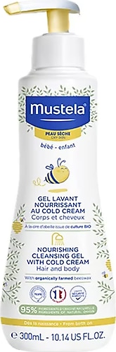 Mustela Göz Yakmayan Bal Özlü Yenidoğan Uyumlu Saç ve Vücut Şampuanı 300 ml