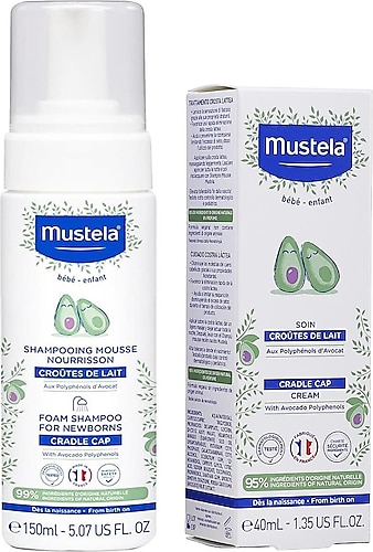 Mustela Konak Onleyici Yenidogan Kopuk Sampuani 150 Ml + Sac Pullanma Karsiti Krem 40 Ml