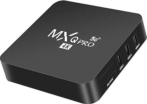 MXQ Mx Pro 4k Android 11.1 -3840x2160 Çözünürlük H265 4 Çekirdek Işlemci Tv Box