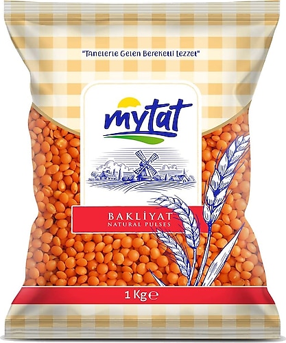 Mytat Doğal Yerli Üretim Kırmızı Mercimek 1 kg