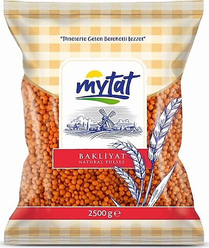 Mytat Doğal Yerli Üretim Kırmızı Mercimek 2.5 kg