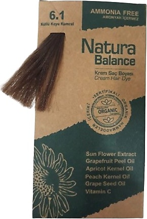 Natura Balance Organik 6.1 Küllü Koyu Kumral Saç Boyası