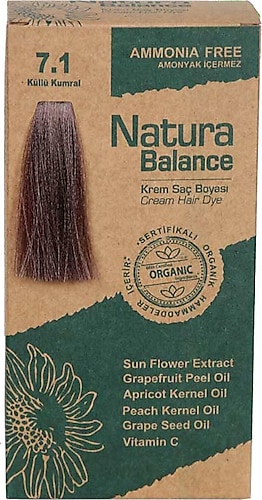 Natura Balance Organik 7.1 Küllü Kumral Saç Boyası