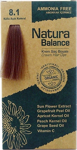 Natura Balance Organik 8.1 Küllü Açık Kumral Saç Boyası