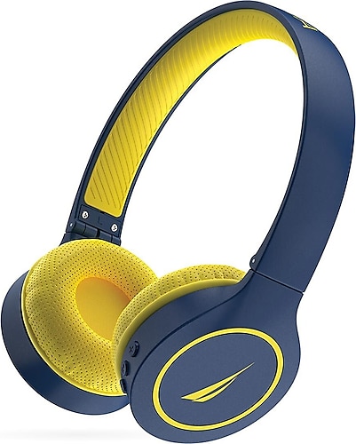 Nautica H120 Lacivert-Sarı Kulak Üstü Bluetooth Kulaklık