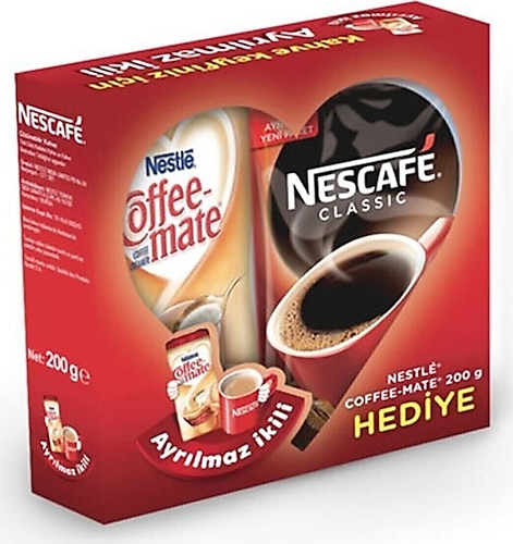Nescafe Classic Eko Paket 200 gr + Coffee Mate Kahve Kreması 200 gr
