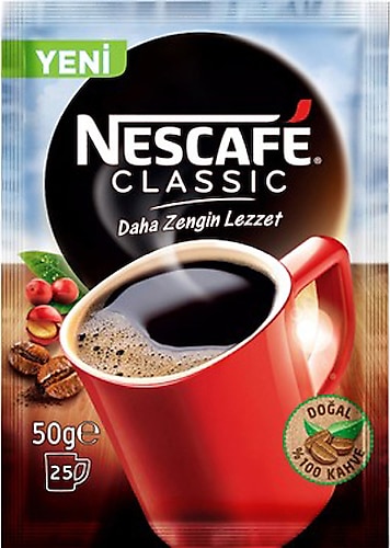 Nescafe Classic Granül Kahve 50 gr Eko Paket
