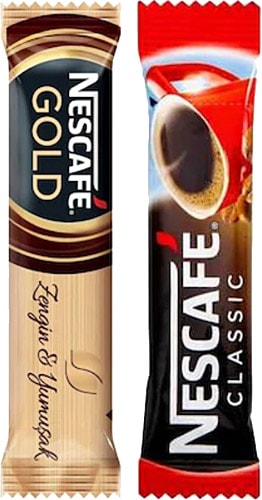 Nescafe Gold 2 gr 100'lü + Classic 2 gr 200'lü Hazır Kahve