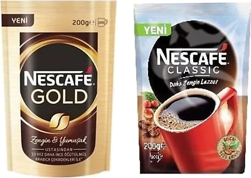 Nescafe Gold 200 gr + Classic 200 gr
